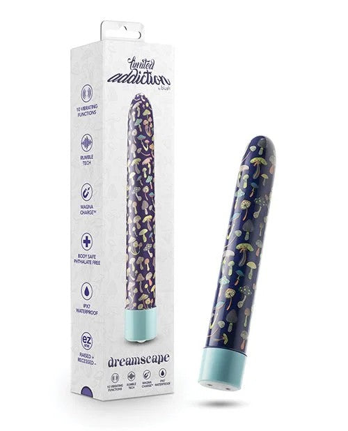 BlushLimitedAddictionDreamscape7″RechargeableVibe–Blue