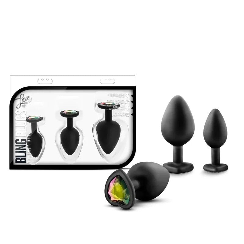 BlushLuxeBlingAnalPlugsTrainingKitwithGems