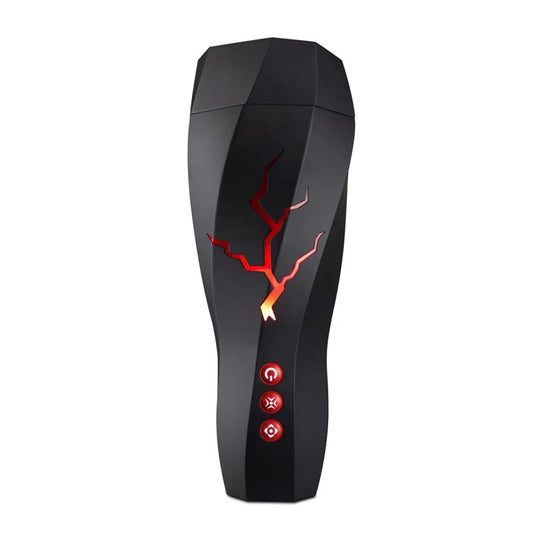 BlushMforMenStormRealisticWhiteVibratingRechargeableMasturbator