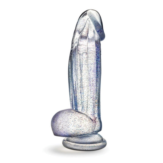 BlushNaturallyYoursBling7.5InchSparklingClearDildowithSuctionBase