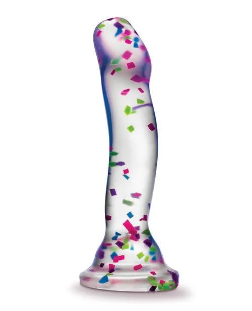 BlushNeoEliteHankyPanky7″ConfettiDildo–GlowInTheDark