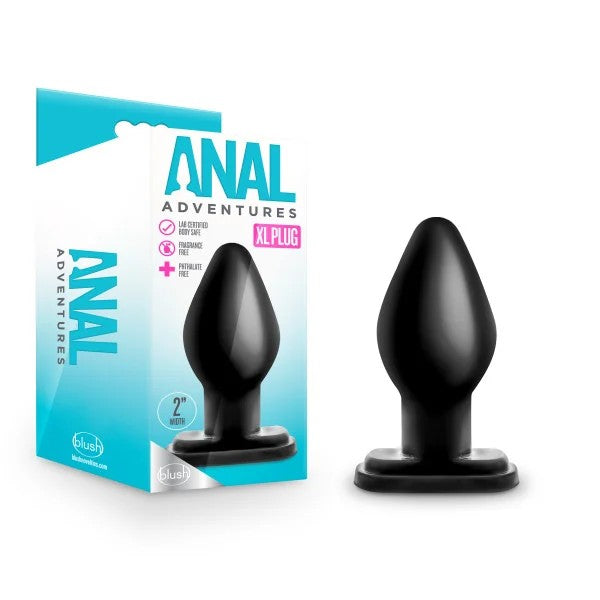 BlushNovelties–AnalAdventuresXLPlug(Black)