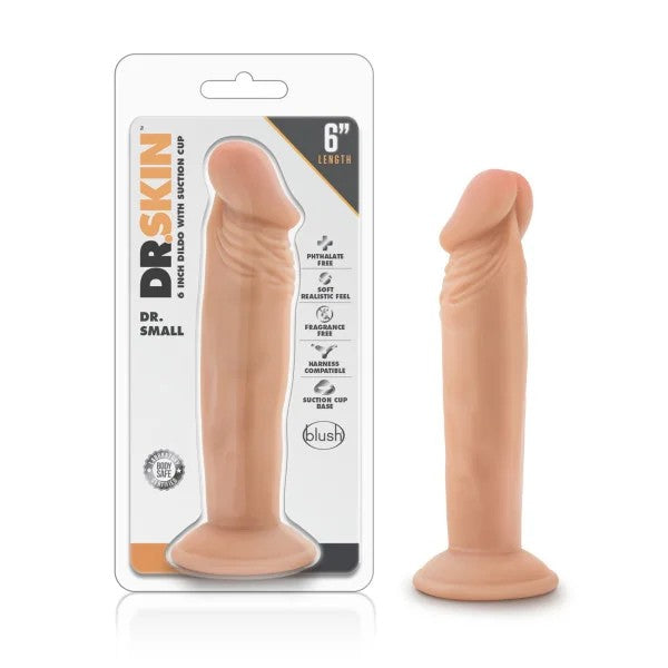 BlushNovelties–Dr.SkinDr.Small6″Dildo(LightFlesh)