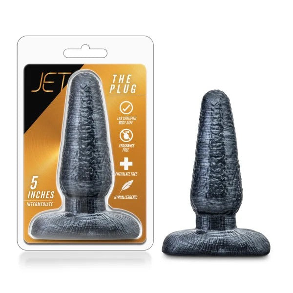 BlushNovelties–JETIntermediateTexturedAnalPlug(Black)