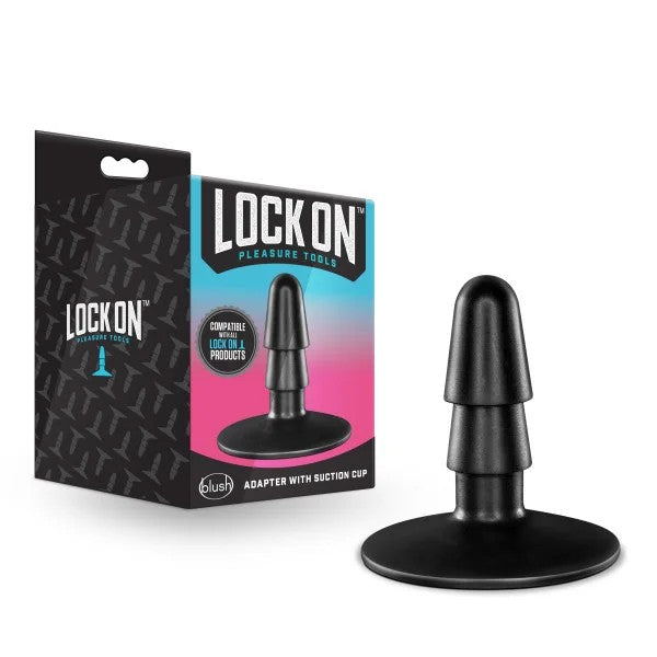 BlushNovelties–LockOnSuctionCupAdapter(Black)