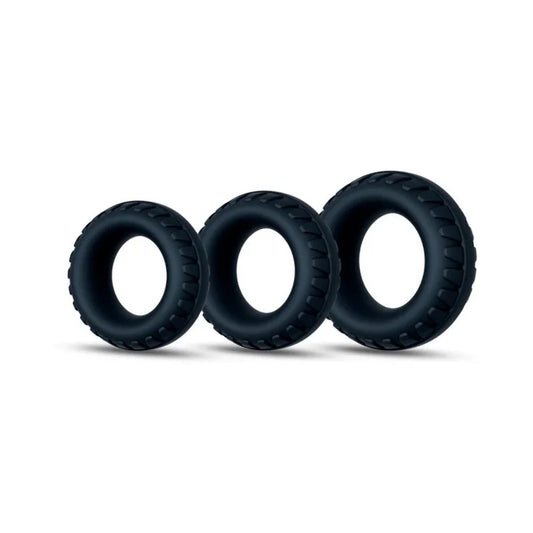 BlushPerformancePlusDrift3PCSBlackCockRingsForAllSizes
