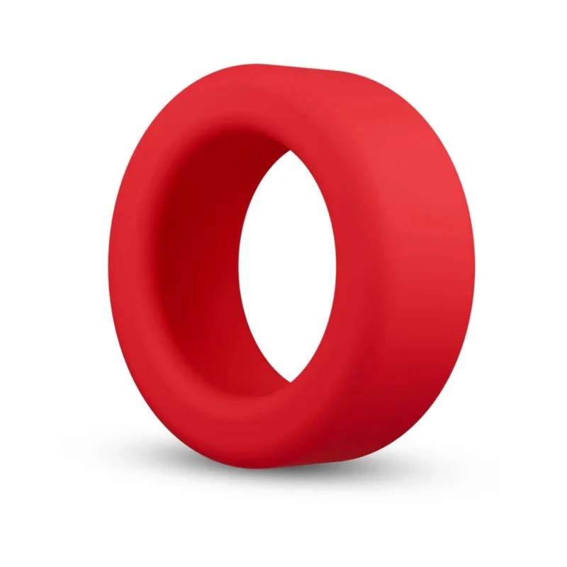 BlushPerformancePlusPursuitSiliconeRedSoftPenisRing