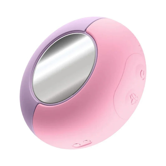 BlushPlayWithMePout&PlayPinkClitoralVibratorWithaBuilt-inMirror