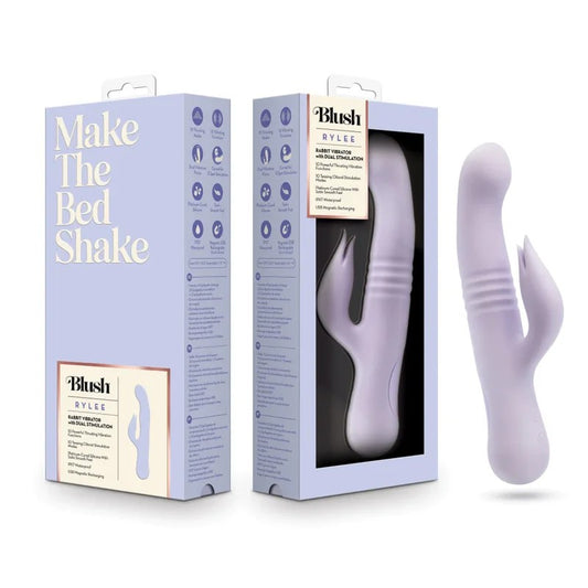 BlushRyleeRabbitThrustingVibratorClitStimulator
