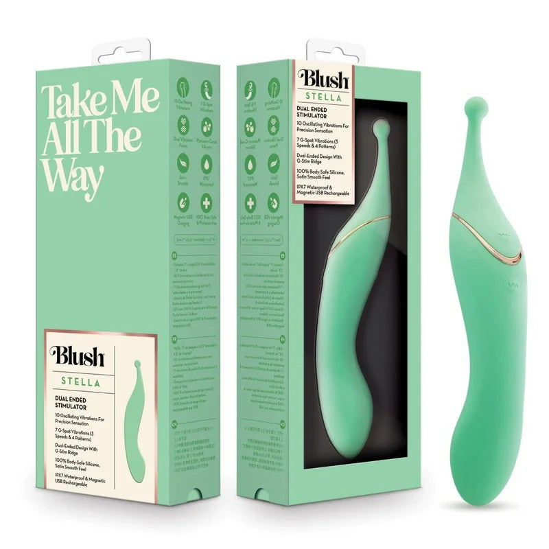 BlushStella2in1Double-EndedClit&G-spotVibrator