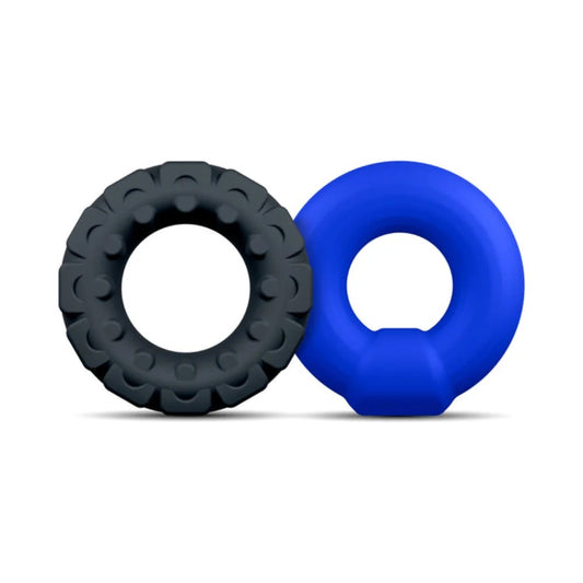 BlushStretchySiliconeTexturedPenisRingsForFirmerErectionsAndVersatilePartnerPlay