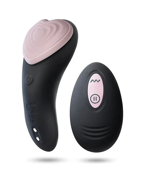 BlushTemptasiaHeartbeatPantyVibew/Remote–Pink&black