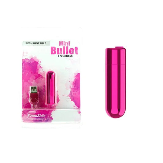 BMS–9FunctionRechargeableMiniBullet(Pink)