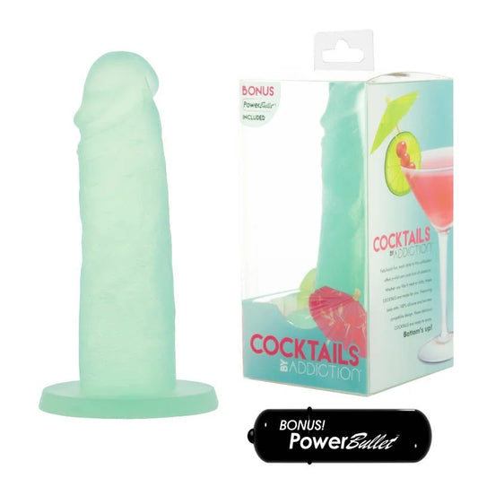 BMS–AddictionCocktails5″SiliconeDong(MintMojito)