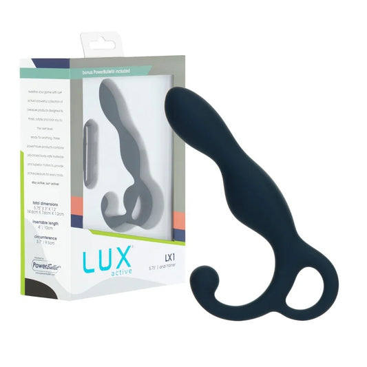 BMS–LuxActiveLX15.75″AnalTrainerProstateStimulator(NavyBlue)