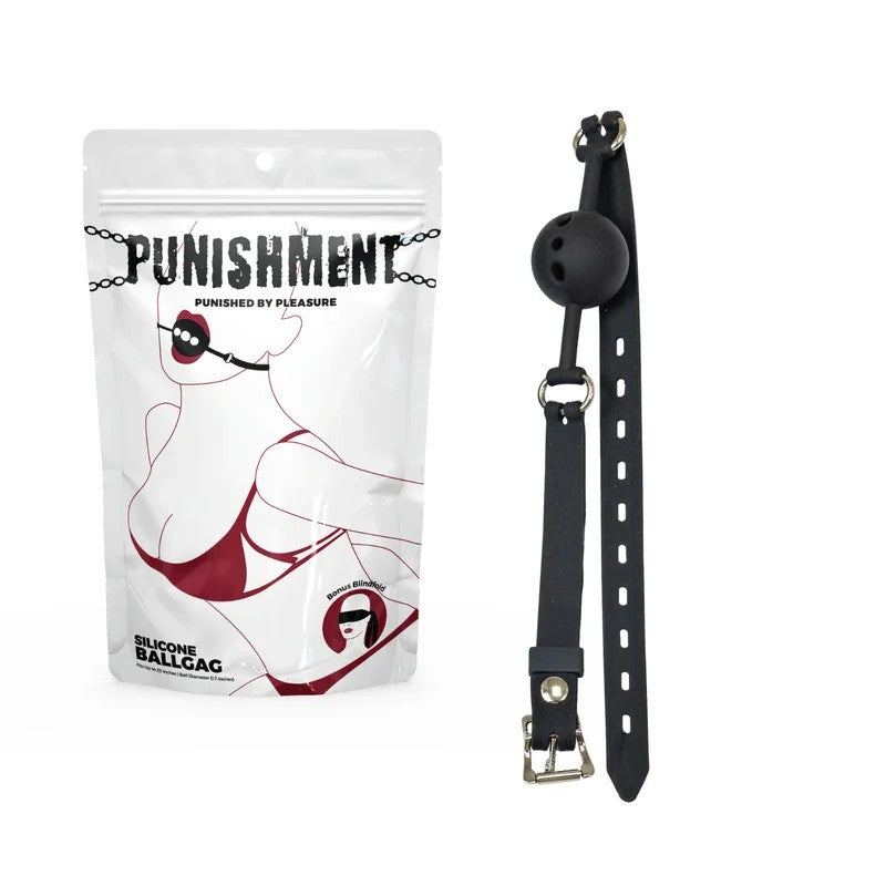 BMS–PunishmentSiliconeBreathableBallGag(Black)
