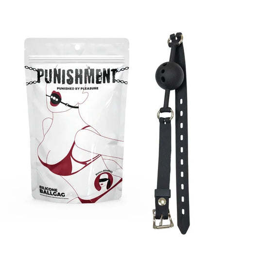 BMS–PunishmentSiliconeBreathableBallGag(Black)