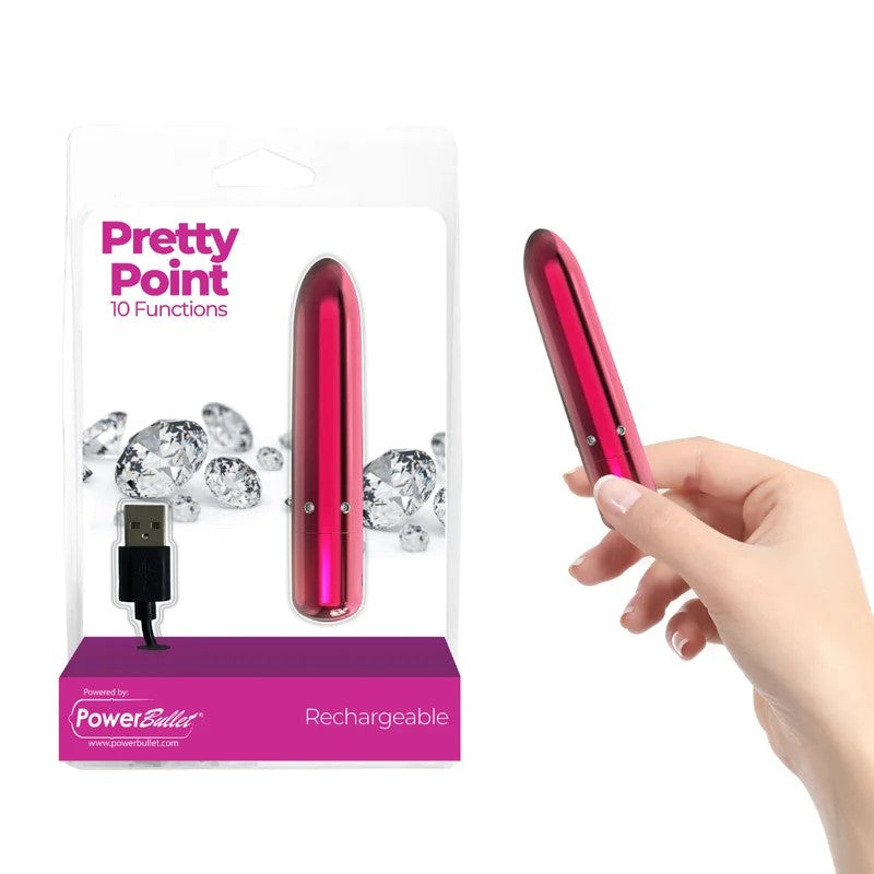 BMS–RechargeablePrettyPointBulletVibrator(Pink)