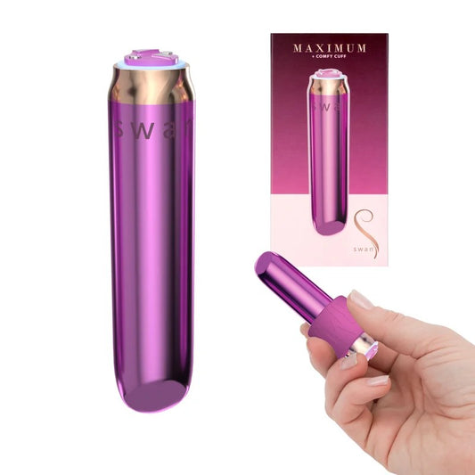 BMS–SwanMaximumRechargeableBulletVibratorwithComfyCuff(Pink)