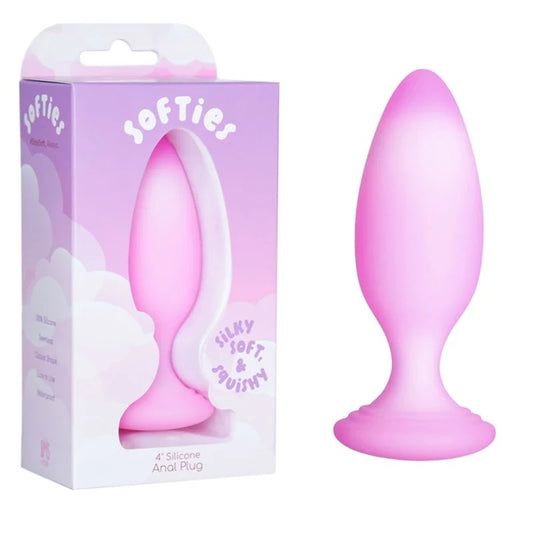 BMSFactory–“Softies”4″Soft&SquishySiliconeAnalPlug(Pink)