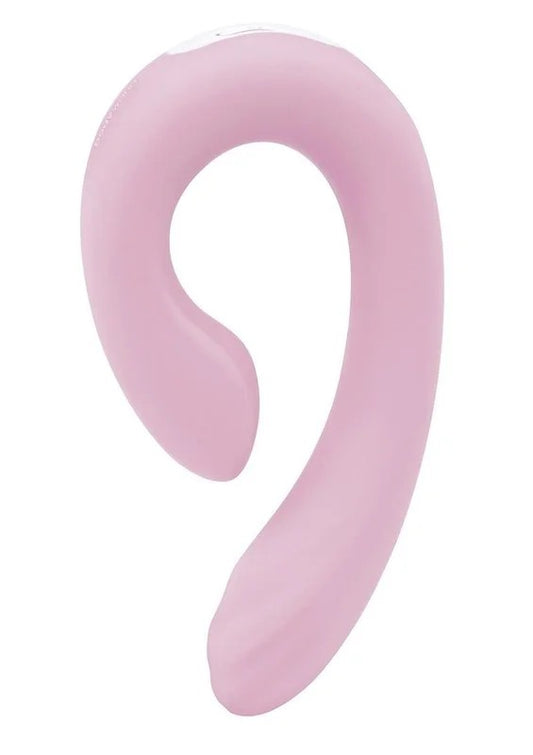 BodywandIdSwirlRechargeableSiliconeVibratorwithClitoralStimulator