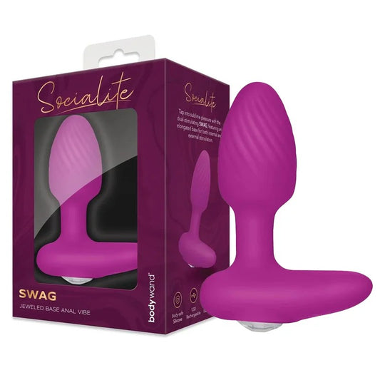 BodywandSWAGJeweledBaseAnalVibrator