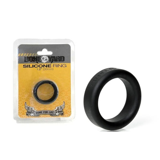 Boneyard–1.2″SiliconeCockRing(Black)