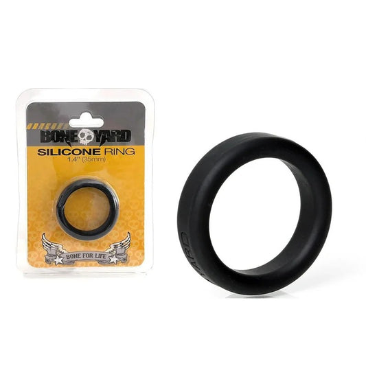Boneyard–1.4″SiliconeCockRing(Black)