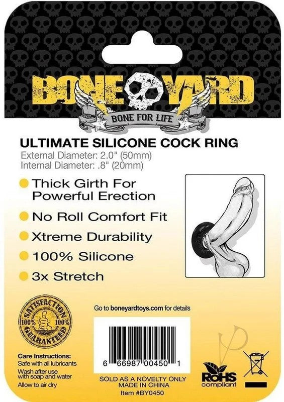 BoneyardUltimateSiliconeCockRing