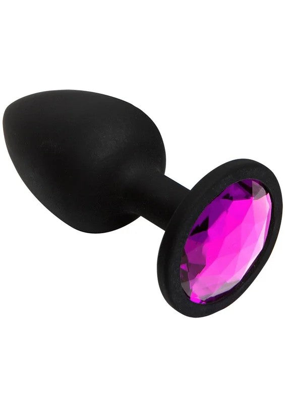 BootyBlingJeweledSiliconeAnalPlug
