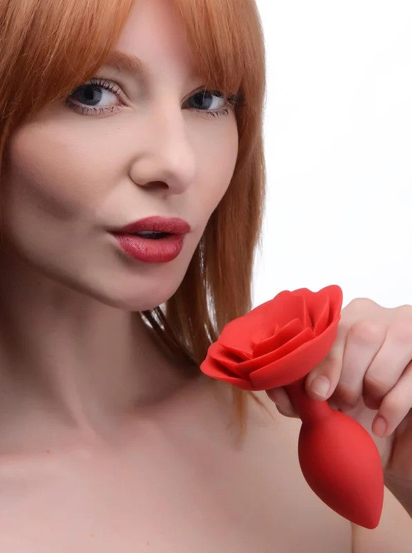 BootyBloomSiliconeRoseAnalPlug–Large
