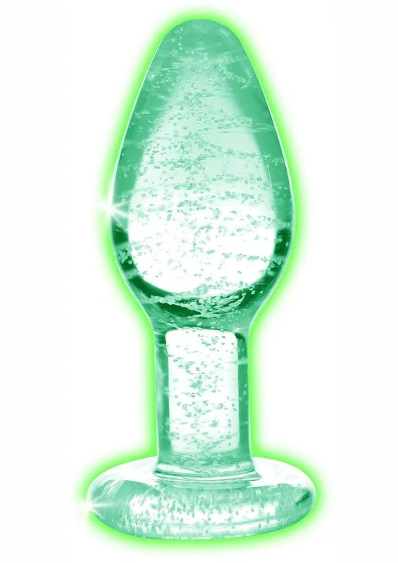 BootySparksGlowInTheDarkGlassAnalPlug