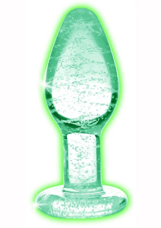 BootySparksGlowInTheDarkGlassAnalPlug