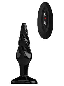BottomLine–ButtplugRubberVibrating5in.SpiralModel5(Black)