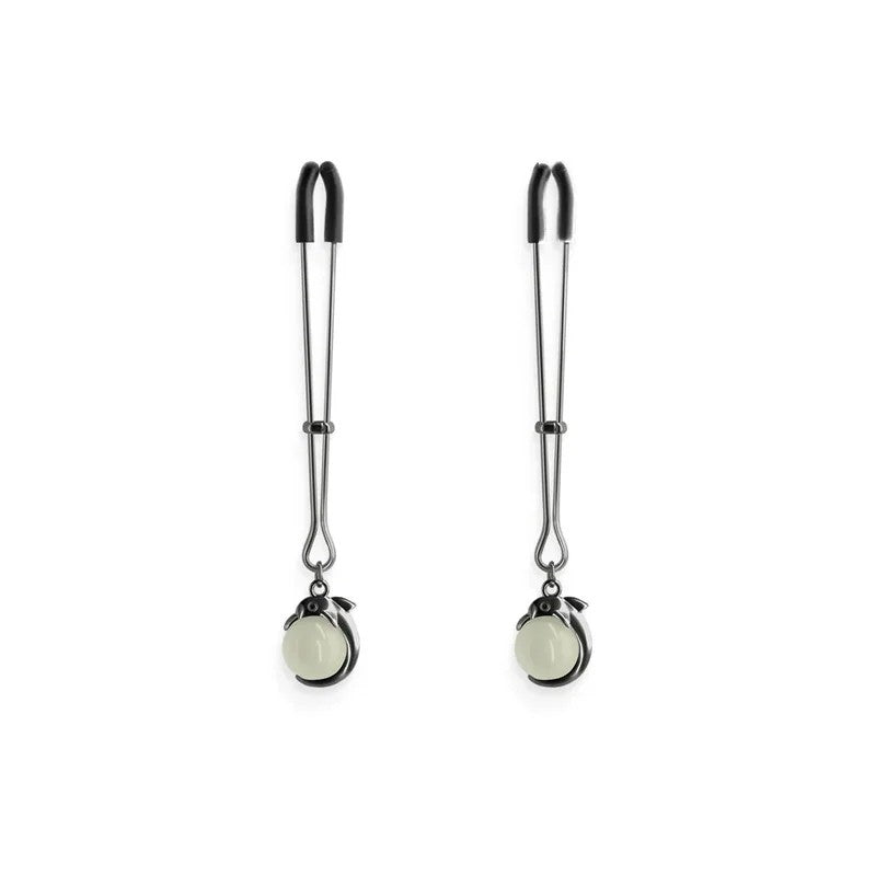BoundG1GlowIntheDarkNippleClamps–Iron