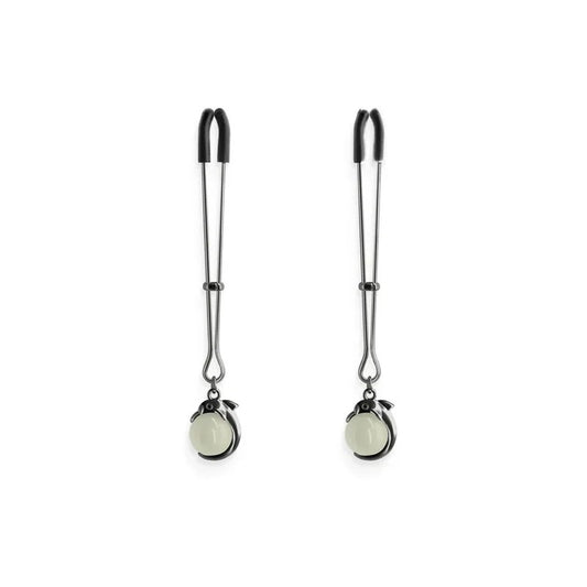BoundG1GlowIntheDarkNippleClamps–Iron