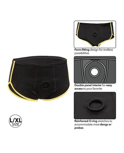 BoundlessBoxerBrief–Black/YellowL/XL