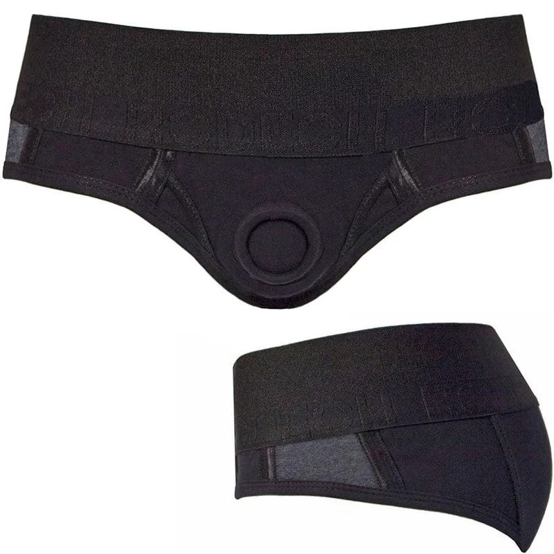 Brief+Harness–Black&GrayStripe