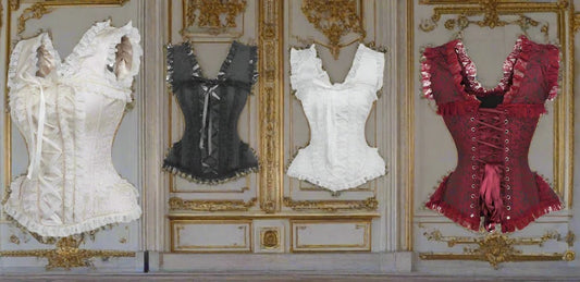 BrocadeandLaceSteelBonedCorsetByDaisyCorsetsin4ColorChoices