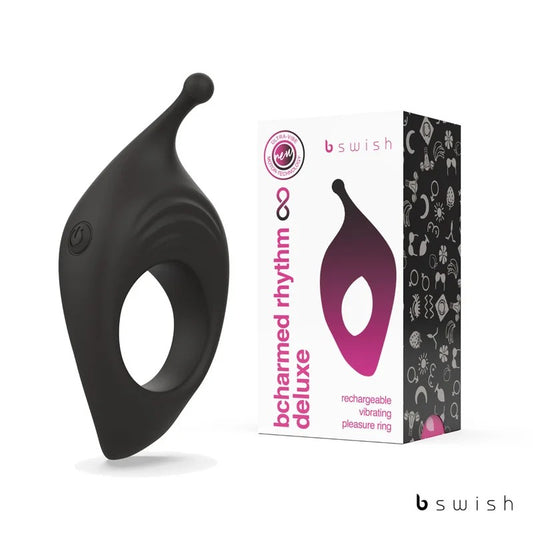 BSwish–BCharmedRhythmDeluxeInfiniteRechargeableVibratingPleasureRing(Black)