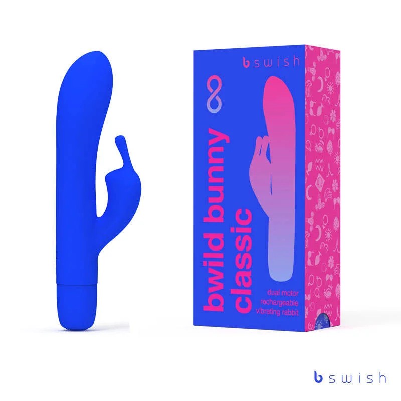 bSwish–BWildBunnyClassicInfiniteRechargeableRabbitVibrator(PacificBlue)