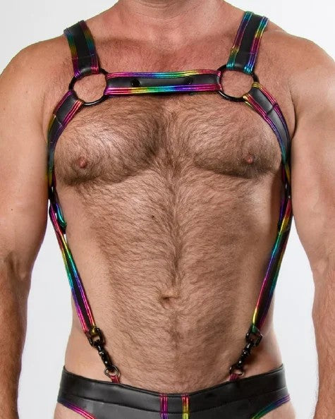 BulldogEXTREMEDecadenceNeopreneHarnessPRIDE–RoughTradeGear