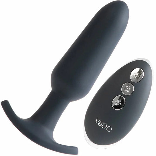 BumpPlusRechargeableSiliconeAnalVibratorwithRemoteControl–Black