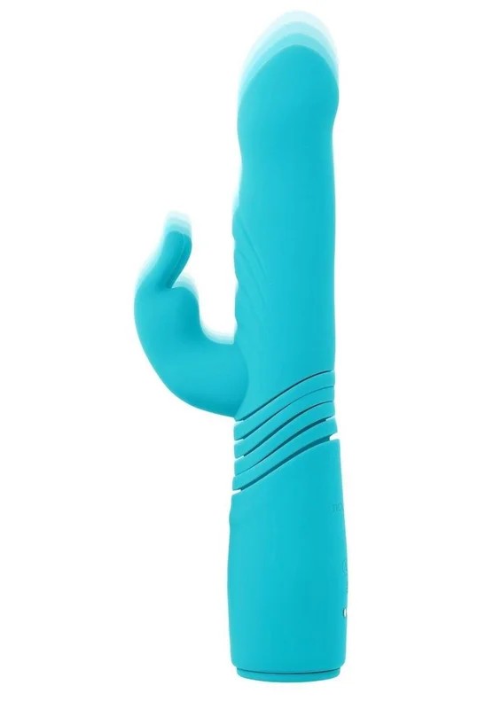 BunnyHopRechargeableSiliconeThrobbingRabbitVibrator