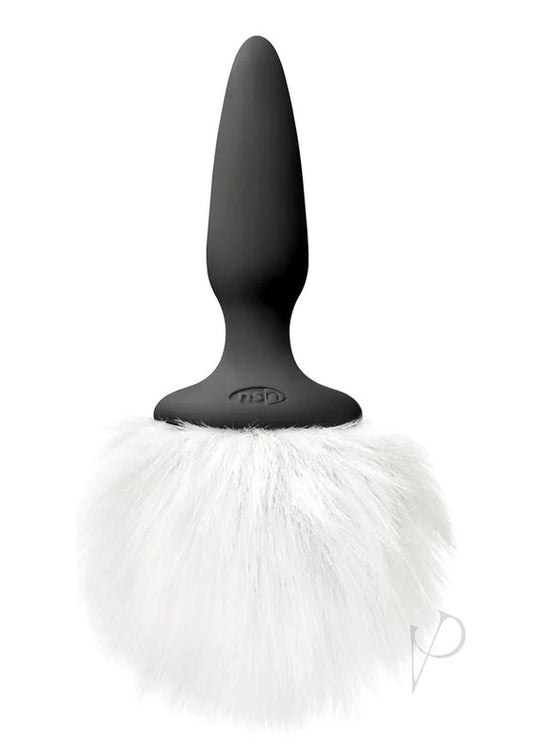 BunnyTailsMiniSiliconeButtPlug–WhiteFur
