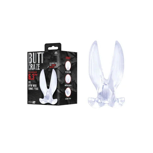 ButtCraze–GapingButtPlug6.3″–(Clear)
