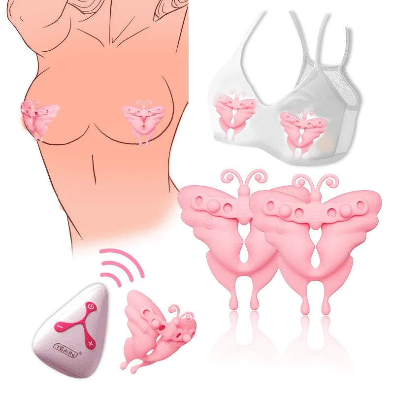 ButterflyInvisibleWearableNippleClampVibrator