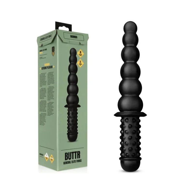 BUTTR–AkimboDoubleSidedAnalDildo–(Black)