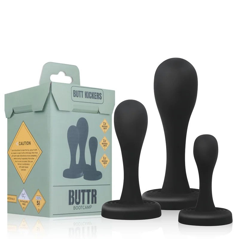 Buttr–ButtKickersButtPlugTrainingSet(Black)