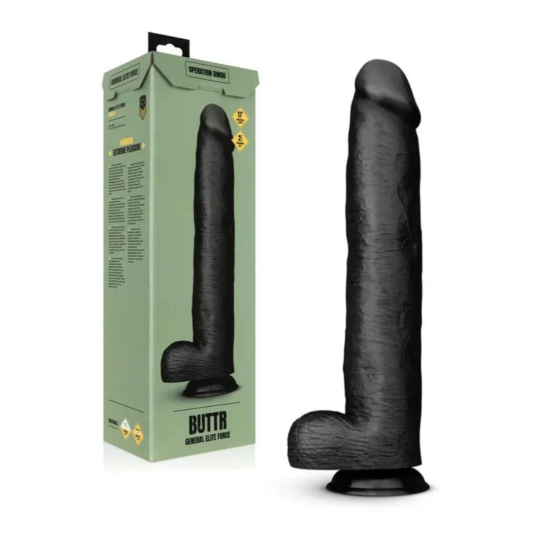 BUTTR–OperationDingo17inchXXLDildo–(Black)